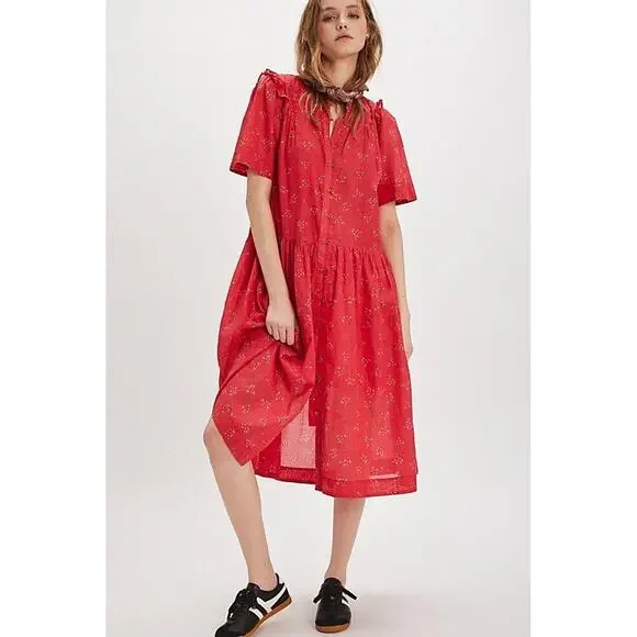 lightburst puff midi dress Liberty Midi Dress